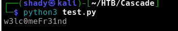 ArkSvc password decrypted